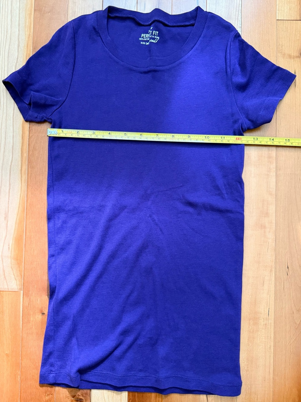 J. Crew Perfect Fit Purple Short Sleeve Crewneck Tee - Picture 5 of 6